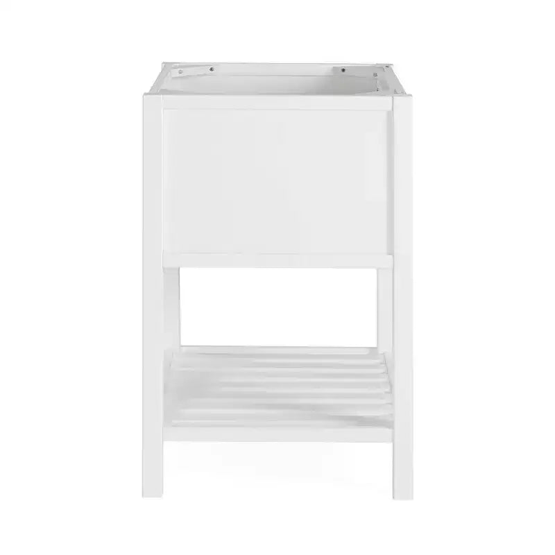 Mobile da bagno Harrison bianco 24" - Supporto in legno massello con ripiano