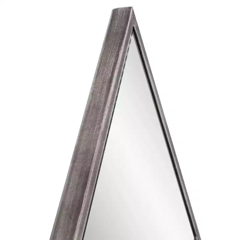 Specchio da parete a forma di diamante 35,5"x23,5" con cornice in metallo a pannello: Arredo moderno, nessun assemblaggio richiesto