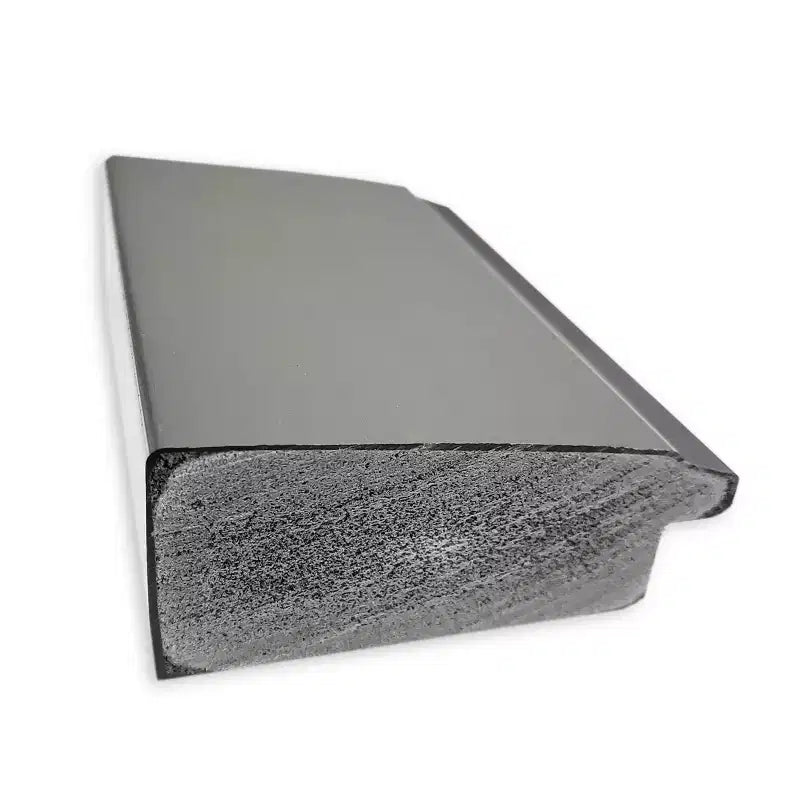 Specchio 28" x 64" da terra non smussato Vista in nickel spazzolato