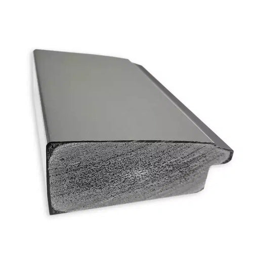 Specchio 28" x 64" da terra non smussato Vista in nickel spazzolato