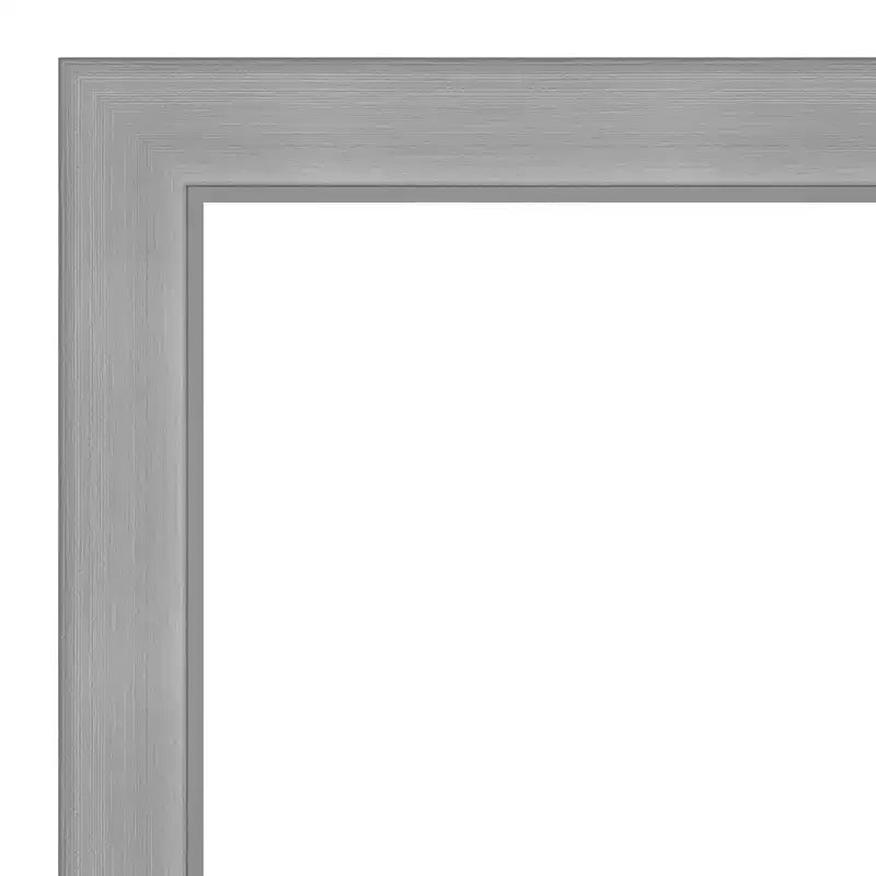 Specchio 28" x 64" da terra non smussato Vista in nickel spazzolato