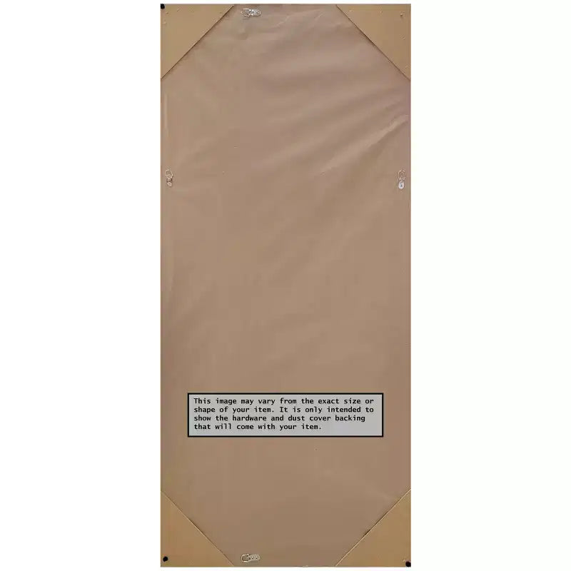 Specchio 28" x 64" da terra non smussato Vista in nickel spazzolato