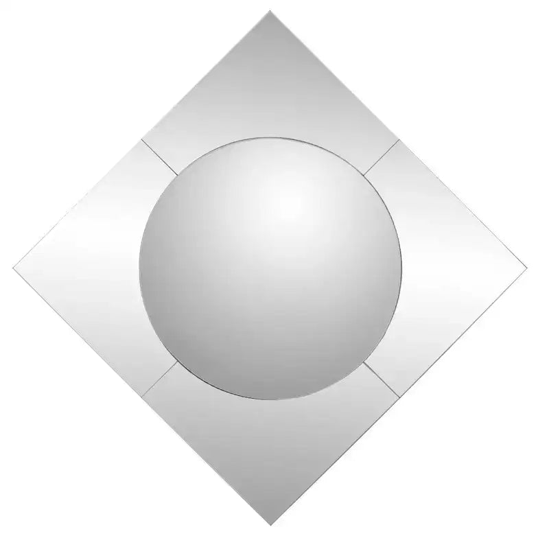 Specchio convesso senza cornice Marden da 70,5x70,5 cm: Decorazione moderna, Montaggio a parete, Materiale in vetro