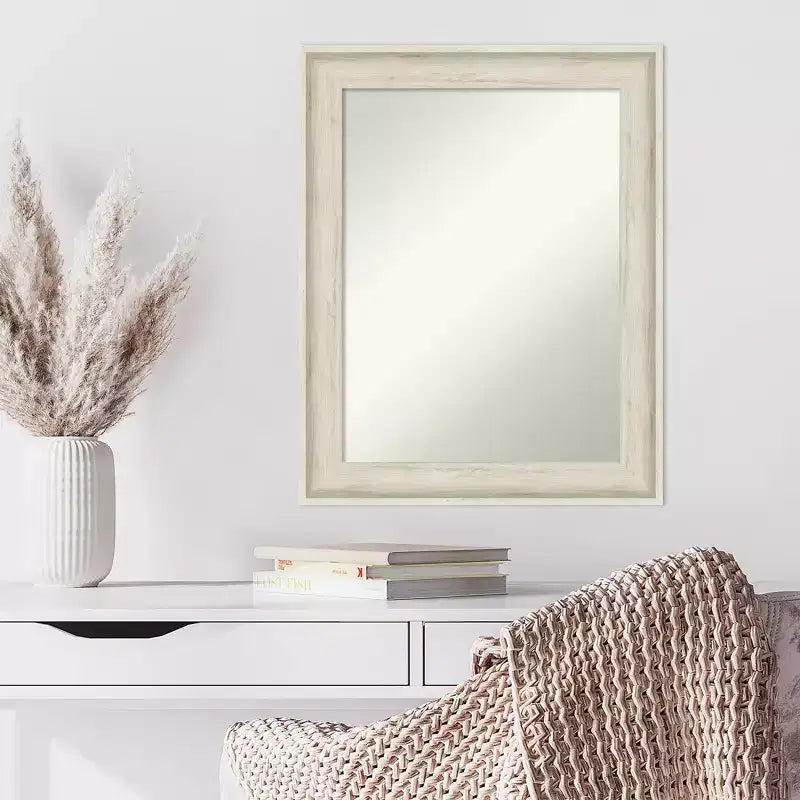 Specchio da parete Regal Birch Cream, 23" x 29", senza smussatura