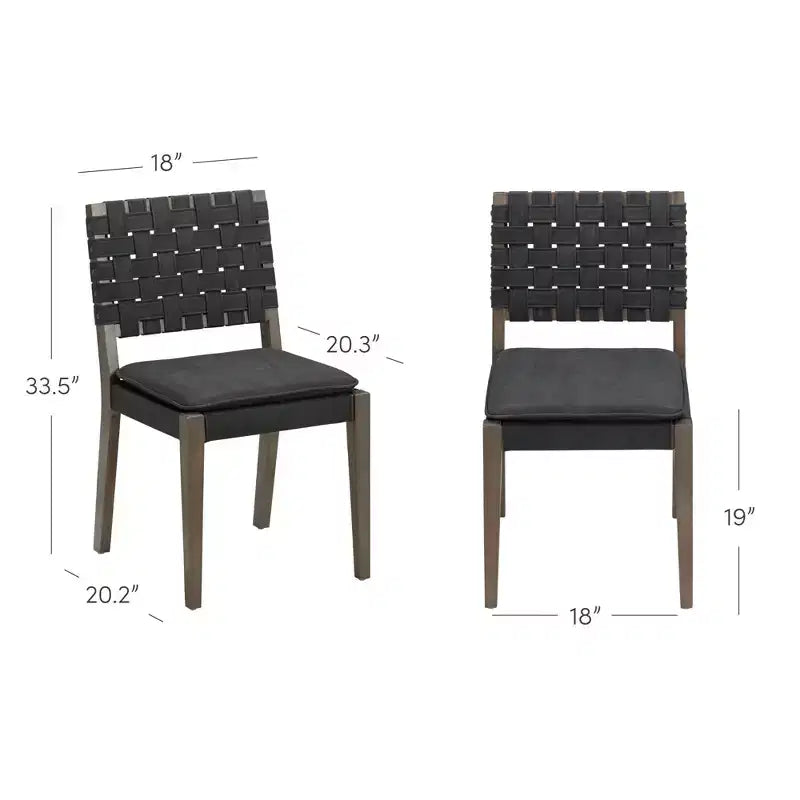 Set di 8 sedie da pranzo Cohen in similpelle, colore nero