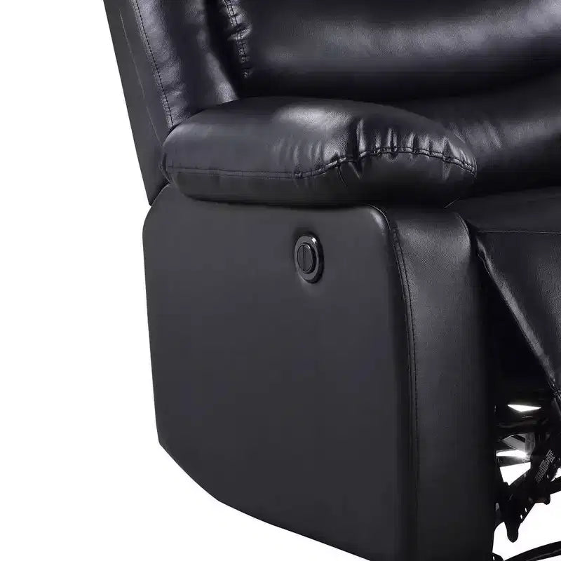 Poltrona reclinabile Eilbra in PU da 39", nera
