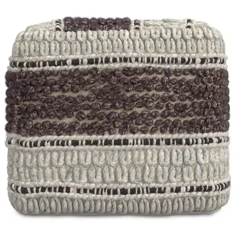 Pouf quadrato Heyfield fucsia/naturale