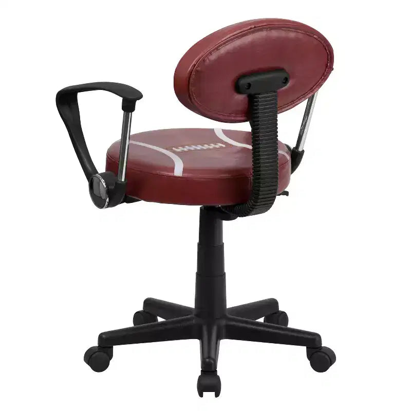 Sedia da ufficio sportiva girevole con braccioli