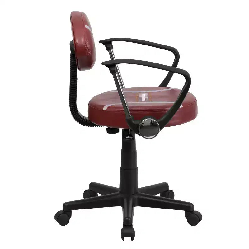 Sedia da ufficio sportiva girevole con braccioli