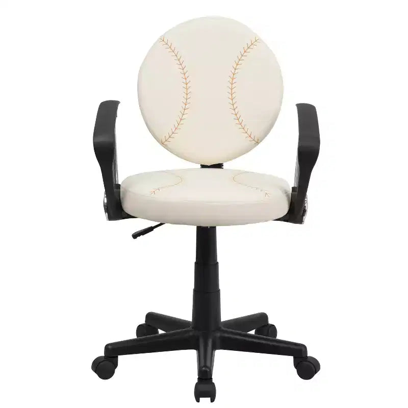 Sedia da ufficio sportiva girevole con braccioli