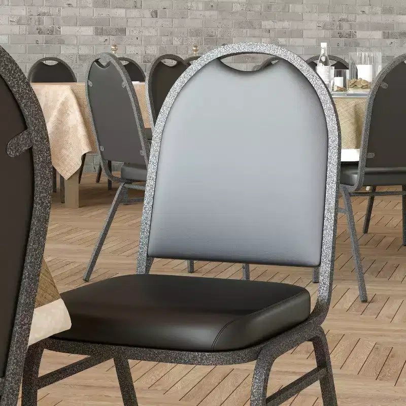 Sedia da banchetto impilabile con schienale a cupola versatile