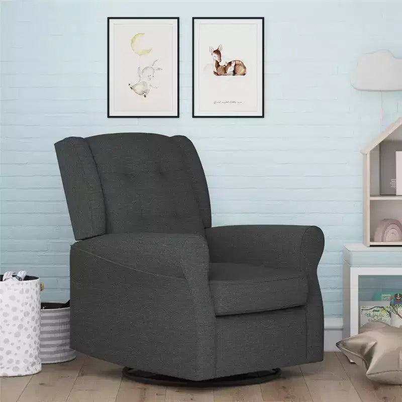 Sedia a dondolo Eden Nursery Tufted Wingback