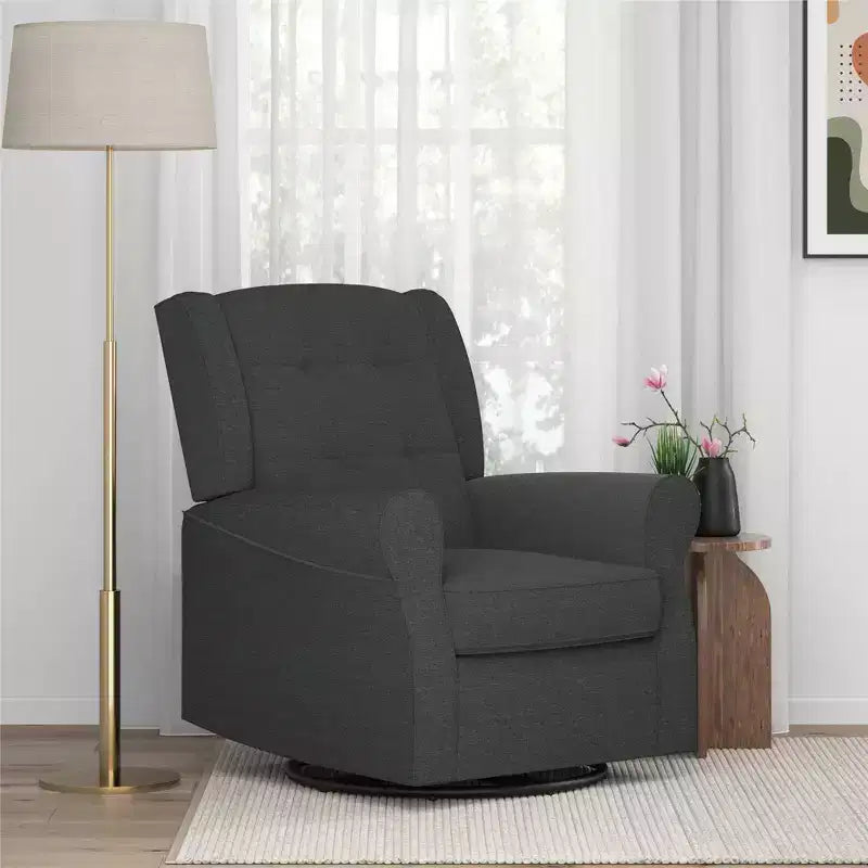 Sedia a dondolo Eden Nursery Tufted Wingback