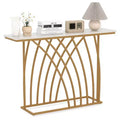 Costway 48'' Console Table Modern Accent Entryway Table Long Behind Couch Table