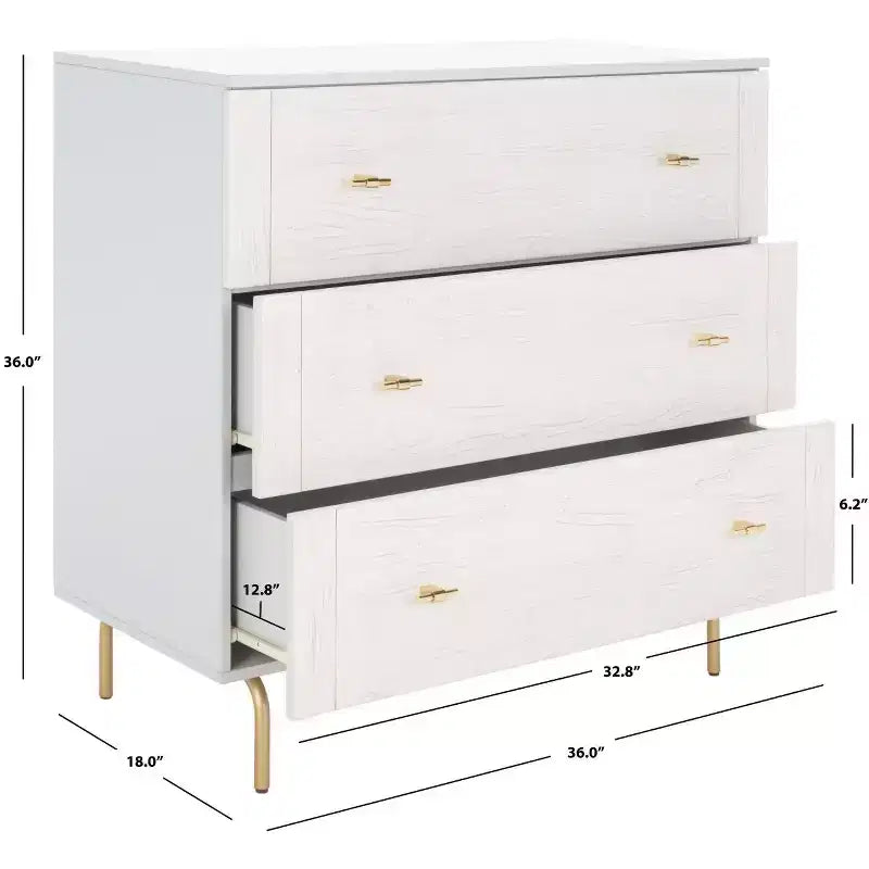 Comò a 3 cassetti Genevieve - DRS5000