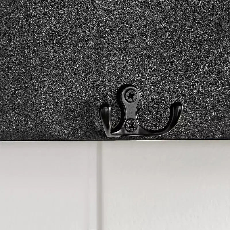Appendiabiti da ingresso a parete 25,6 x 5,75 con mensola decorativa e ganci
