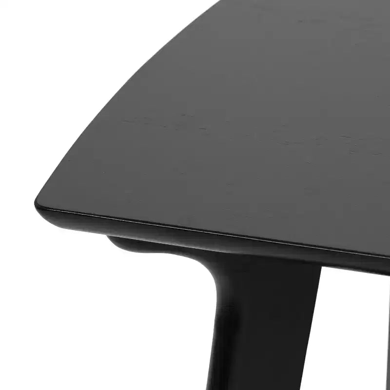 Louen Tavolino da caffè in legno, 48x24x18, Nero