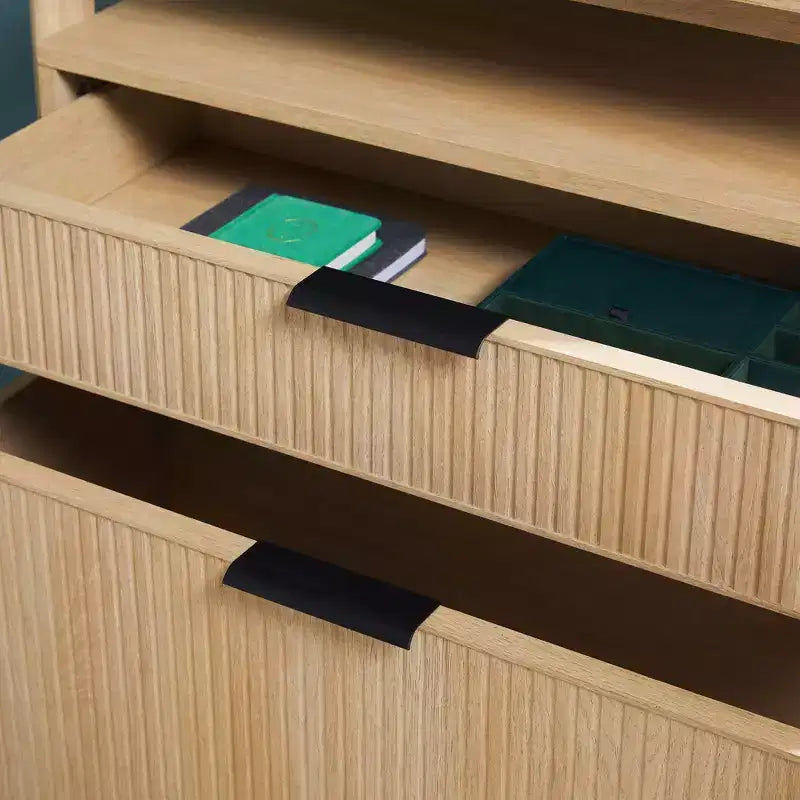 Libreria scanalata da 70"