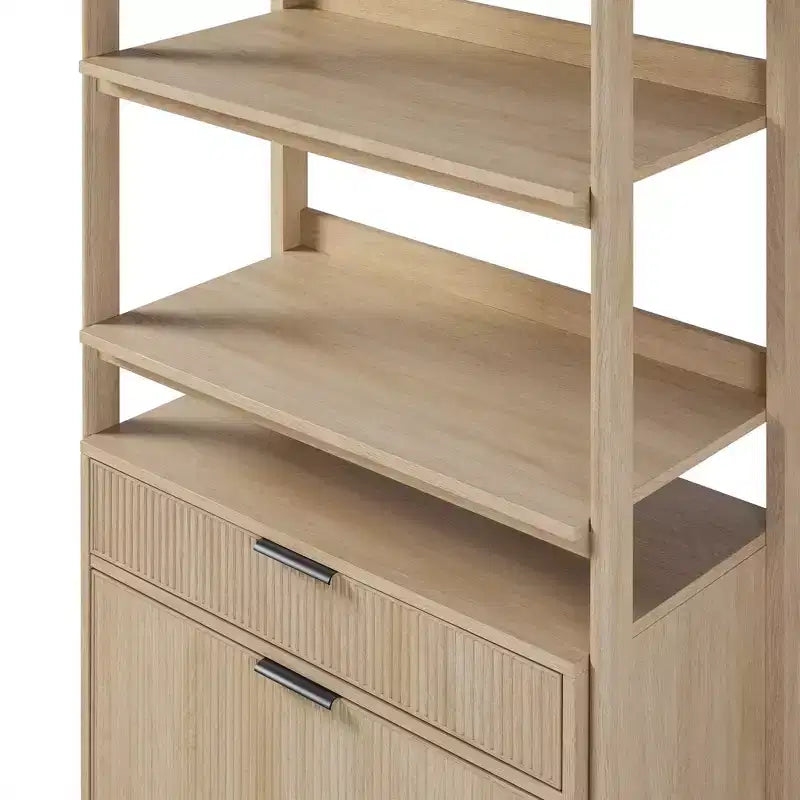 Libreria scanalata da 70"