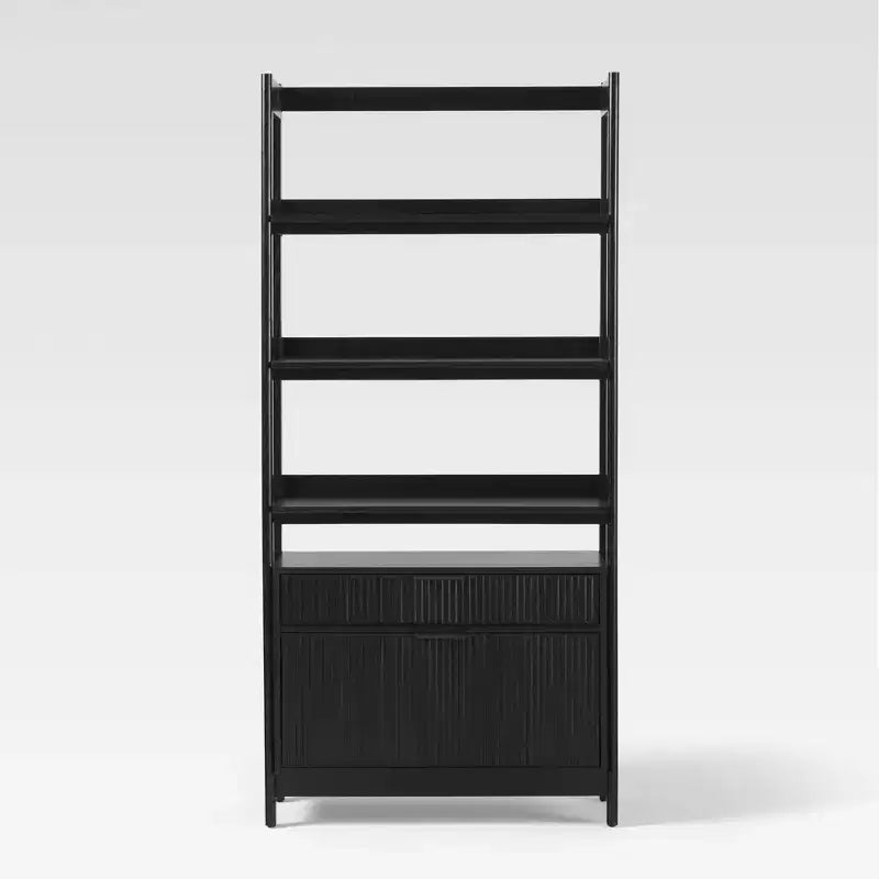 Libreria scanalata da 70"