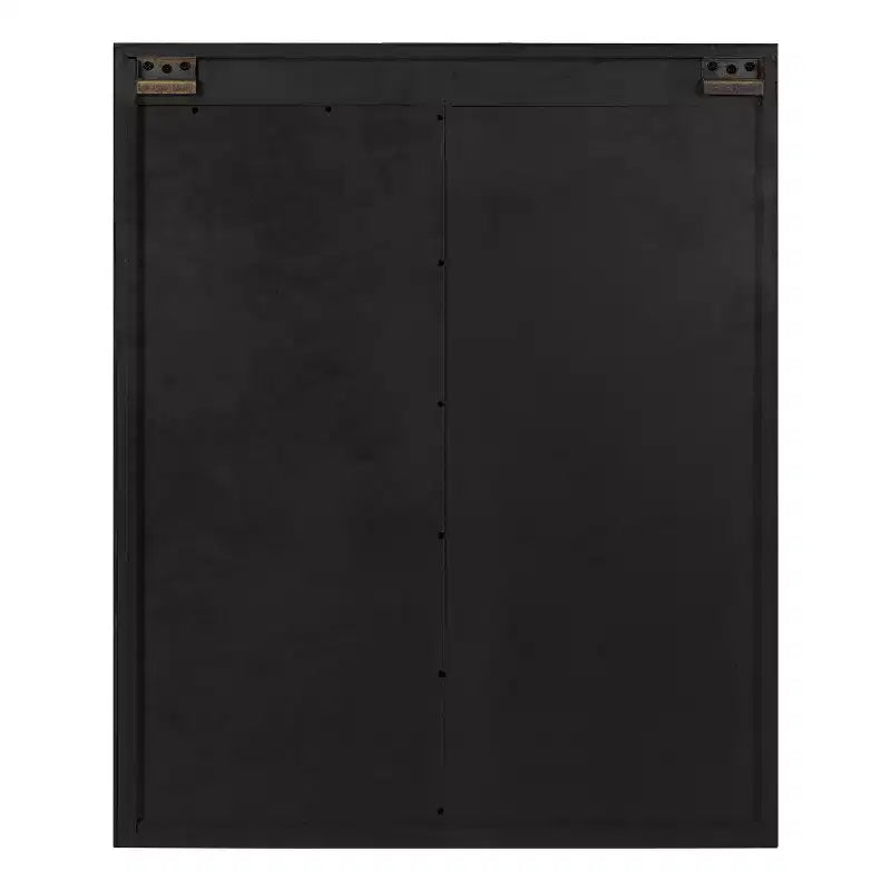 Mobiletto decorativo da parete in legno con specchio e porta scorrevole a fienile, rustico