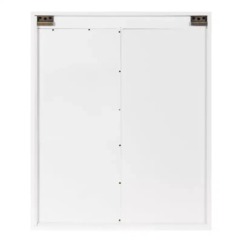 Mobiletto decorativo da parete in legno con specchio e porta scorrevole a fienile, rustico